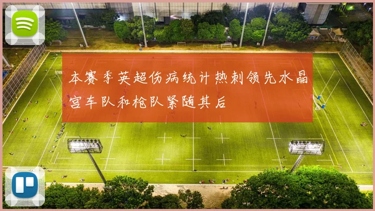 本赛季英超伤病统计热刺领先水晶宫车队和枪队紧随其后